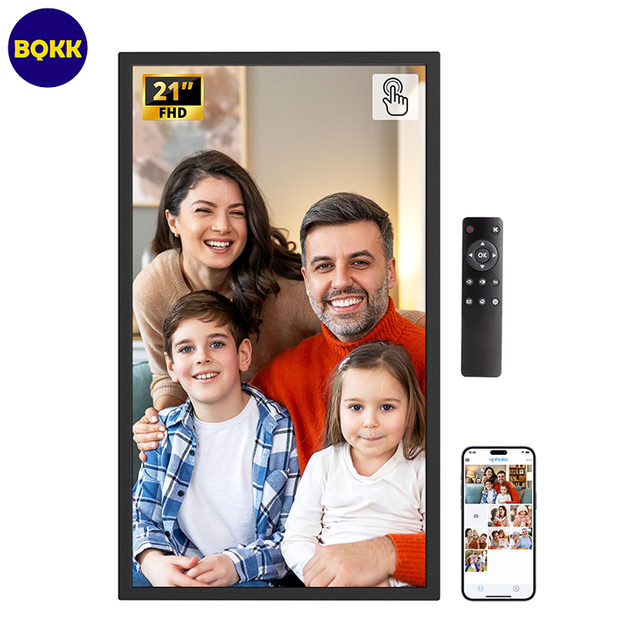 32GB 21.5 Inch Digital Photo Frame Smart WiFi APP Remote Control Video Free App Digital Picture Frame