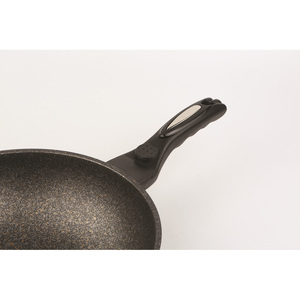 Série de poêles à frire à revêtement en marbre suprême Poêle à frire et wok en fonte d'aluminium avec revêtement en marbre antiadhésif et haute efficacité thermique - Product Image 2