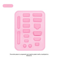 Lot de 16 bouchons anti-poussière universels en silicone pour ordinateur portable, protection étanche pour interface USB
