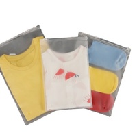 Sacs d'emballage de vêtement à fermeture éclair en plastique givré écologique personnalisé pour vêtements Sacs à fermeture éclair imprimés par logo pour l'emballage de vêtements