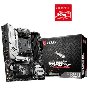 MSI B550M 모르타르 와이파이 DDR4 마더 보드 128GB 지원 AM4 소켓 3 세대 AMD Ryzen 프로세서