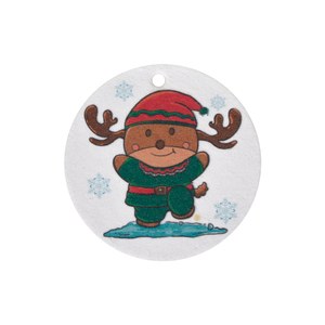 Éponge à vaisselle en coton de pulpe de bois imprimée avec un motif de Noël, biodégradable, pour nettoyer les casseroles et les poêles de cuisine - Product Image 6