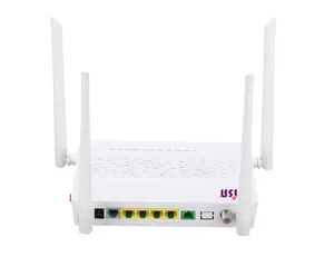 ZISA High Quality XPON 1200AC WIFI ONU 4GE POTs CATV ONT 4 Antanna GPON ONU VOIP ONT