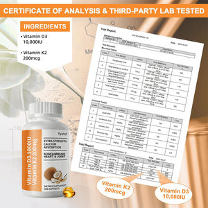 Suplementos Nutricionales para Adultos OEM/ODM, Apoyo para la Salud de Huesos, Corazón y Articulaciones, Vitamina D3 K2 en Cápsulas Blandas, Dosis Personalizable, Bajo en Azúcar - Product Image 5