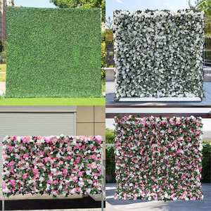 Hoa Hồng Nhân Tạo tường với lá cuộn lên Hoa Tường Backdrop đám cưới Nhà Bên trang trí - Product Image 6