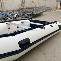 Bateau de course gonflable de 13 pieds et 14 pieds, nouveau design 2026, avec plancher en aluminium/bois