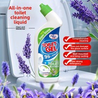 Nettoyant WC puissant anti-taches Lemon Clean, parfum frais, pour l'élimination des taches de calcaire dans la salle de bain
