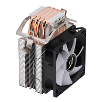 QiuzAim Compact 2/4/6 cuivre caloduc X99 refroidisseur de processeur 90mm ventilateur de roulement hydraulique 45CFM pour LGA2011/AM4