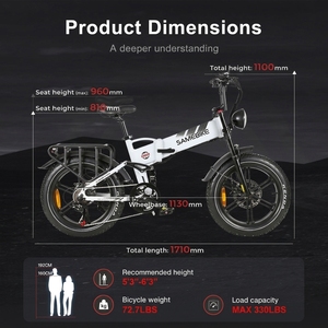 Vélo Électrique Tout-Terrain à Suspension Intégrale avec Batterie au Lithium de Haute Qualité, Modèle RS-A02 1, Stock Outre-mer Prêt à l'Expédition 2026 48V17Ah Grande capacité - Product Image 3