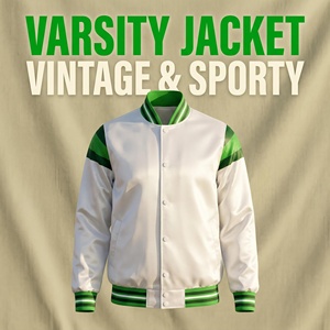Blouson Bomber Personnalisé Unisexe Coupe-Vent Imperméable avec Fermeture Éclair pour Campus, Quotidien, Streetwear, Sport et Animations – OEM - Product Image 1