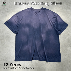 เสื้อยืดกราฟิกวินเทจทรงบ็อกซี่แบบสั่งทำพิเศษ ผ้าคอตตอนหนา 210GSM ทรงโอเวอร์ไซส์ สไตล์สตรีทแวร์สำหรับผู้ชาย รับผลิตแบบ OEM ODM - Product Image 3