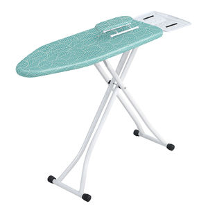 Planche <span class=keywords><strong>à</strong></span> <span class=keywords><strong>repasser</strong></span> surdimensionnée <span class=keywords><strong>à</strong></span> hauteur réglable avec support en silicone ignifuge Accessoire porte-vêtements <span class=keywords><strong>à</strong></span> surface métallique perforée - Product Image 2