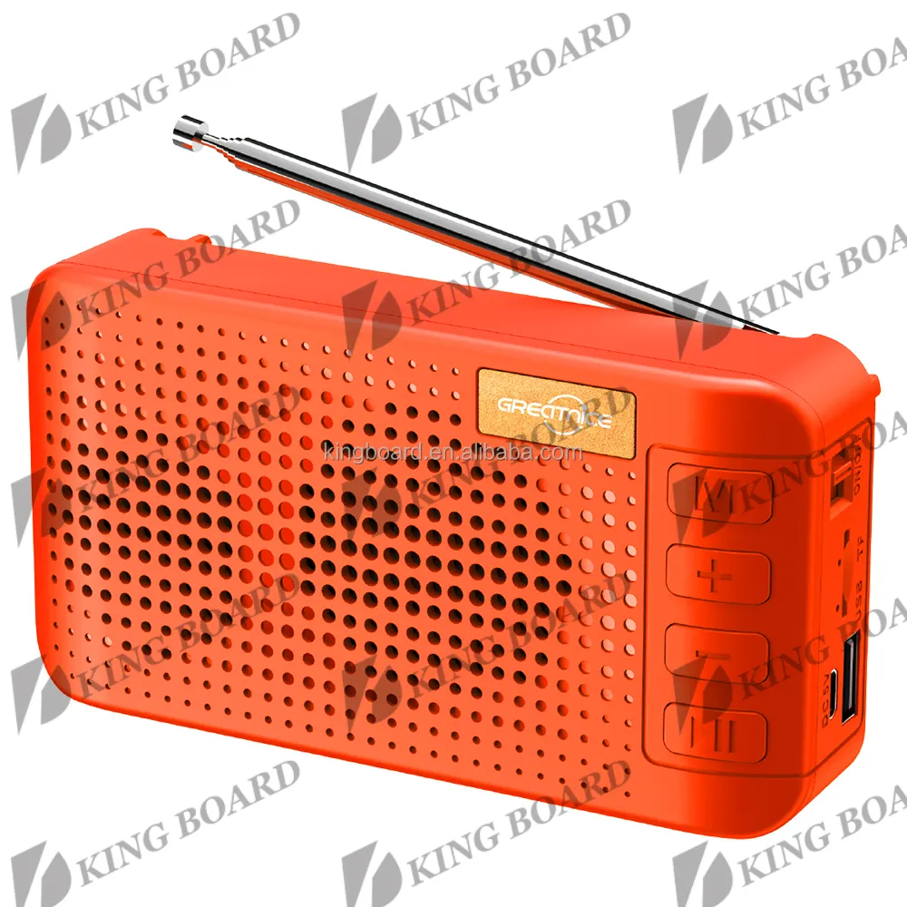 Alto-falante portátil bluetooth GTS-1602, mini tocador de música usb com painéis solares e antena de rádio