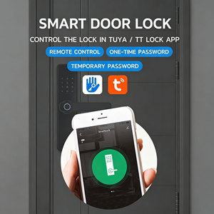 Glomarket Tuya WiFi Fingerprint Smart Door Lock Ttlock APP Remote <b>Control</b> Temporary Password Suitable <b>for</b> Apartment Door Office - Product Image 4
