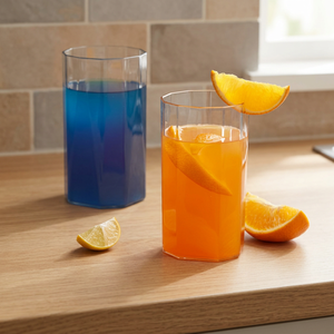 ANAX Marino Plastique 300 ml Incassable, Sans danger pour les aliments, Compatible lave-vaisselle, avec couvercle et paille, pour l'extérieur, les fêtes, l'usage quotidien, design moderne, pour adultes et le bureau - Product Image 3