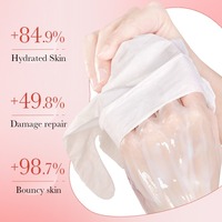 Organische Nicotinamide Fruit Handmasker Kersen Perzik Aardbei Sinaasappel Essentie Normaal Hydraterend Verhelderende Gladmakende Huid Handschoenen