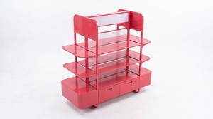 Estante Góndola Vertical Newtek de Alta Resistencia, Ajustable, Rojo, de Acero Laminado en Frío, de Doble Cara, Rectangular, Desmontable, Fabricado en Vietnam - Product Image 2
