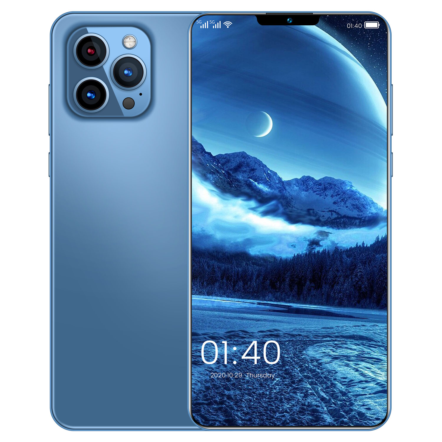 Мобильный телефон Phone12 Pro Max, 512 ГБ, распознавание лица, разблокировка по отпечатку пальца, сотовый телефон с поддержкой двух карт, смартфон с двойным режимом ожидания