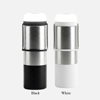 Gobelet isotherme en acier inoxydable 20 oz personnalisable avec logo, lampe LED de camping intégrée, bouteille d'eau à double paroi sous vide pour l'extérieur