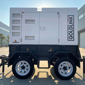 Goldlink Power Korea Gensetディーゼル発電機スーパーサイレントトラックセット価格ドイツトレーラー付き40kVA 32kW - Product Image 1