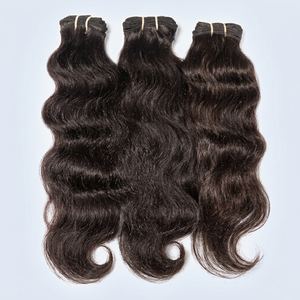 100% Unprocessed Virgin Remy Indian Hair Premium Body Wave Afro Curl Single Weft 100g Natural Color - Product Image 1