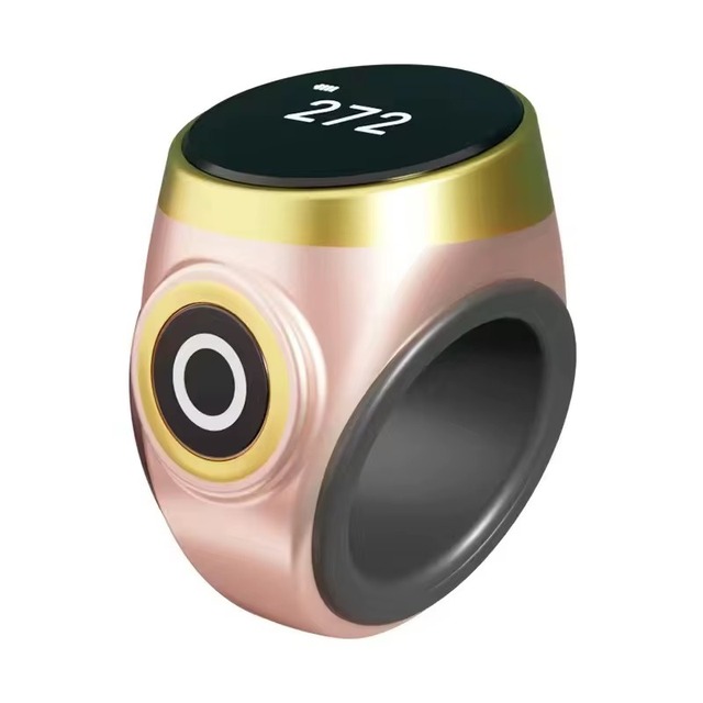 S9 Muslim Prayer Smart Ring Counter Adjustable Size Digital Tasbih Counter HD Display Waterproof Intelligent Zikr Ring