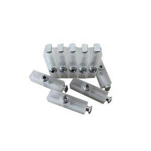 Pièces Huayi : 16 loquets à tête plate, 13 accessoires de connexion pour armoires en aluminium, quincaillerie de meubles, quincaillerie de garde-robe - Product Image 1
