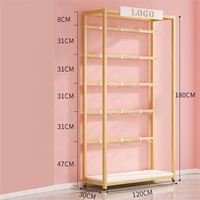 Présentoir personnalisé en métal et bois pour sous-vêtements, soutiens-gorge, lingerie, maillots de bain, avec surface de finition Vansih, montage facile