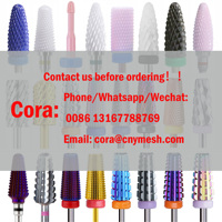 CNYnail-brocas de cerámica profesionales para manicura, carburo de tungsteno, 5 en 1, venta al por mayor de fábrica