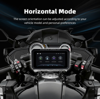 Pantalla Inalámbrica para Motocicleta de 6.25 Pulgadas, Extraíble, Impermeable, con CarPlay Android, Bluetooth, TPM, Rotación Horizontal y Vertical