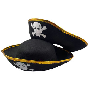 Accessoires de spectacle d'Halloween, chapeau de pirate pour enfants, capitaine des Caraïbes - Product Image 3