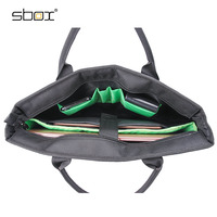 Sac pour ordinateur portable SBOX, grande capacité, imperméable, en polyester, sac à bandoulière, multi-poches