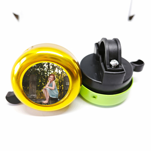 Venta al por mayor personalizado niños bicicleta timbre sonido nítido ciclismo sublimación espacios en blanco alarma bicicleta timbre - Product Image 1