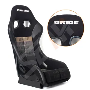 SEAHI Factory Supply Black BRIDE Universal Sport Bucket Car Racing Seats With Slide Rails