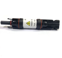 Connecteur porte-fusible solaire en ligne 20A IP68 1000V connecteur mâle et femelle pour système photovoltaïque solaire (avec fusible 10X38mm)