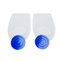 Semelles orthopédiques en gel de silicone pur de qualité médicale pour le soin des pieds, soulagement des épines calcanéennes, augmentation de la taille, absorption des chocs, coussinets de talon