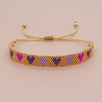 Koleksi Musim Panas Go2boho Perhiasan Boho Wanita Gelang Kristal Cinta Baru Buatan Tangan Gelang Kekasih yang Dapat Disesuaikan Mutiara Utama
