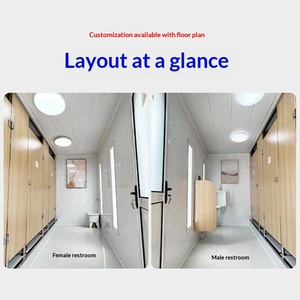 Baño Exterior Integrado con Ducha, Acabado en Madera Anticorrosiva y Ecológica. Para comercio internacional, por favor, contacte al Sr. Yao. - Product Image 4