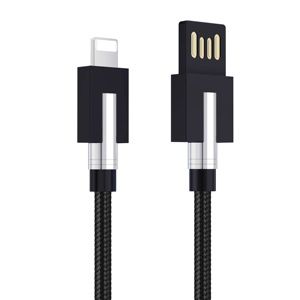 Nouvelle Arrivée En Nylon Tressé Double Face Rond Bouchon Aveugle 2.4A Chargeur Rapide Usb Réversible Câble pour <span class=keywords><strong>iPhone</strong></span> - Product Image 3