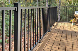 Panneaux de clôture en aluminium à lattes horizontales noires pour l'extérieur, clôture de jardin en aluminium à lattes - Product Image 4