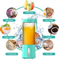 2026 Mesin Blender Portabel Pabrik OEM 6 Mata Pisau USB Isi Ulang Bebas BPA untuk Rumah Kantor Perjalanan Bisnis
