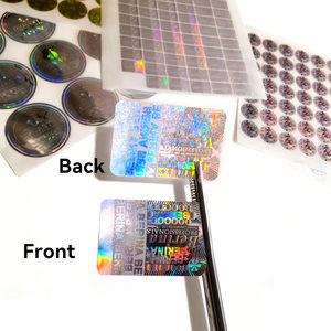 Op maat gemaakte tamper evident QR-<span class=keywords><strong>code</strong></span> label met willekeurig serienummer, hologram laserlabel, anti-counterfeits sticker voor merkbescherming - Product Image 4