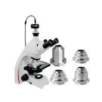 Mikroskop Lensa Relay Pengurang Standar, Adaptor C-mount untuk Mikroskop Leica Trinocular 0,35x 0,55x 1X