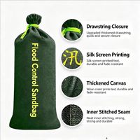 Sacs de sable écologiques avec revêtement imperméable pour entrée de sous-sol, réponse rapide, taille standard 40x60cm, pour ouragans et tempêtes