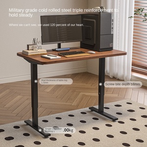 שולחן מחשב קטן, חדר שינה שולחני, בית עם מחזיק מקלדת, שולחן הרמה נייד - Product Image 1