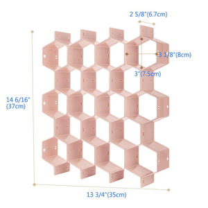 Có Thể Điều Chỉnh Ngăn Kéo Divider Organizer 8 Cái <span class=keywords><strong>DIY</strong></span> Nhựa Lưới Honeycomb Ngăn Kéo Divider Cho Đồ Lót Belt-Scarf Socks Organizer - Product Image 6