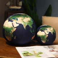 En gros, Coussin en peluche Lune et Terre, jouet en peluche Système Solaire, coussin planète, décoration d'intérieur douce