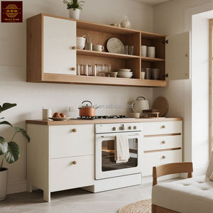 Armoire de cuisine compacte de style moderne personnalisée <span class=keywords><strong>Kitchenette</strong></span> d'hôtel Equipement de cuisine tout-en-un Meuble de cuisine complet en bois pour appartement - Product Image 4