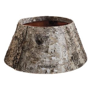 Một cây Giáng sinh đẹp cổ áo cây nhân tạo vỏ cây ở vị trí của chiếc váy cây truyền thống. - Product Image 2