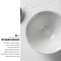 Ensemble de vaisselle en céramique, bol et assiettes, pour restaurants et hôtels, service de table en porcelaine, vente en gros directement d'usine